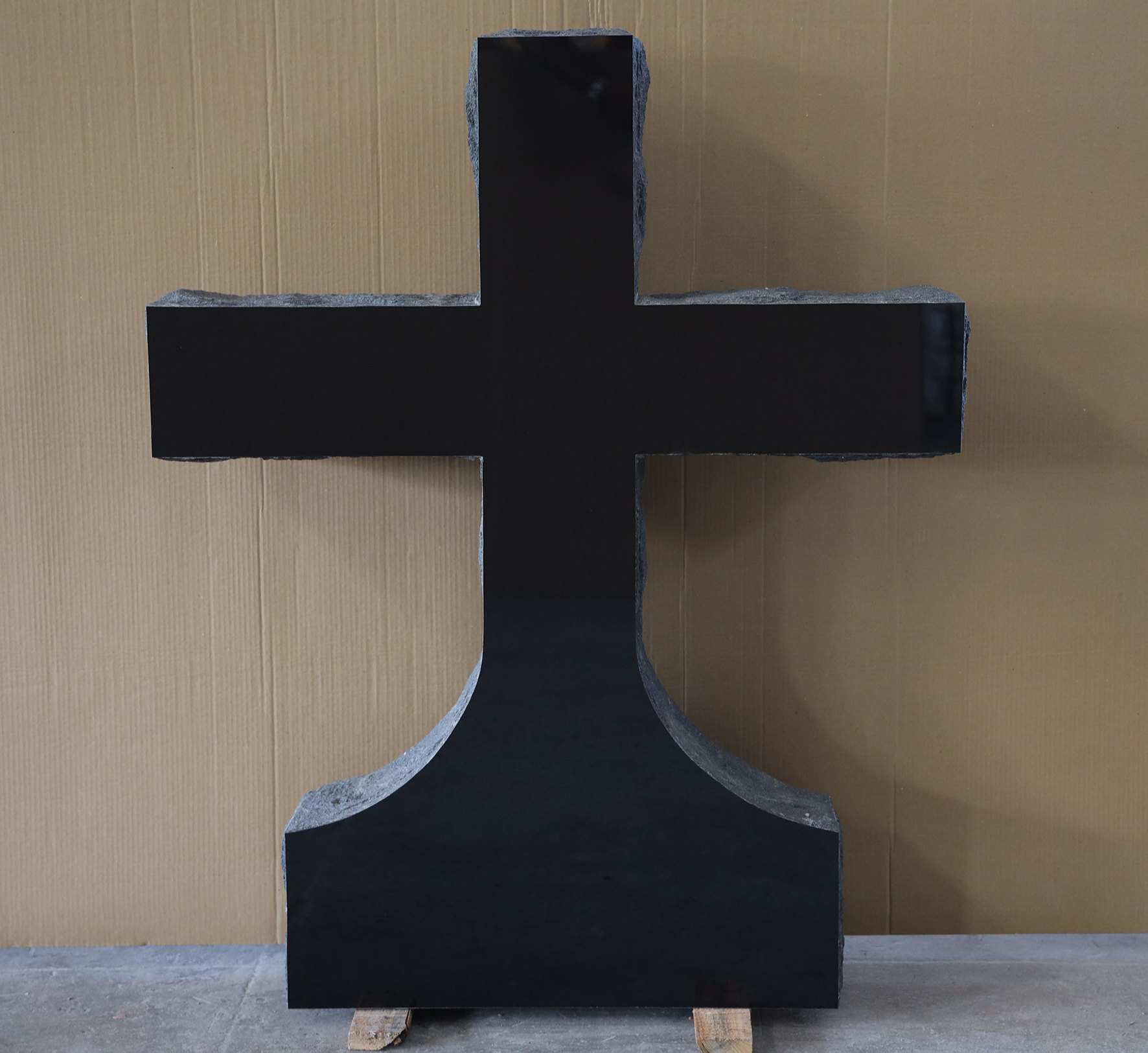 Black Cross Granite Monument