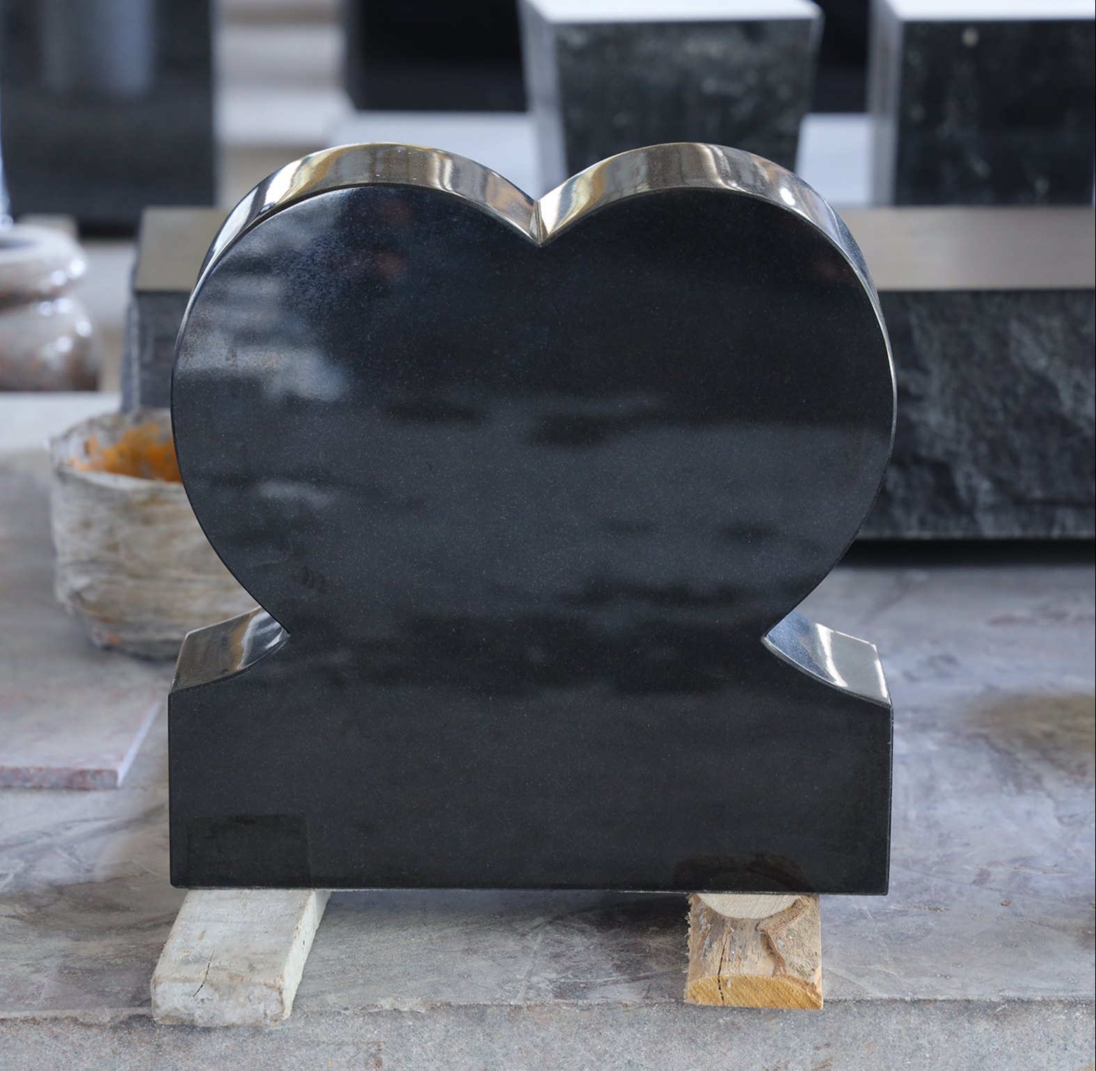 Black Heart Granite Monument